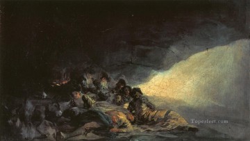  Francisco Works - Vagabonds Resting in a Cave Francisco de Goya